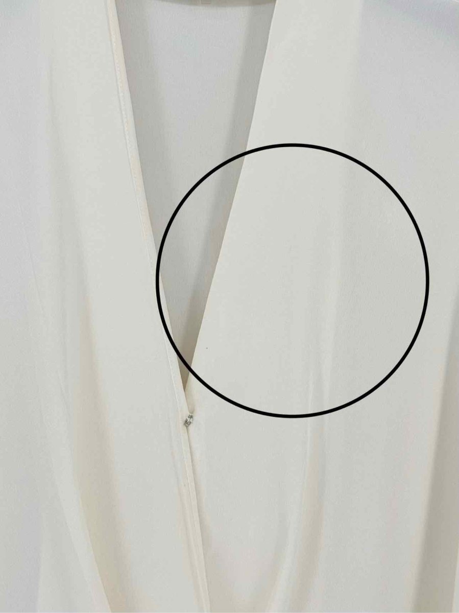 Pre - loved DIANE VON FURSTENBERG Cream Size US 0 Blouse at Reems Closet