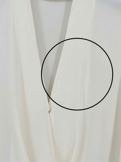 Pre - loved DIANE VON FURSTENBERG Cream Size US 0 Blouse at Reems Closet