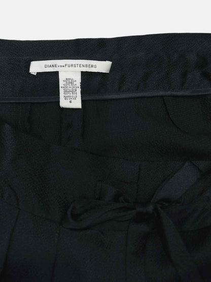 Pre - loved DIANE VON FURSTENBERG High Waisted Black Pants at Reems Closet