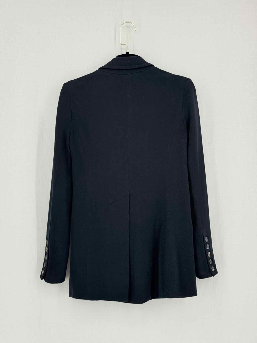 Pre - loved DIANE VON FURSTENBERG Navy Blue Size US 2 Blazer at Reems Closet