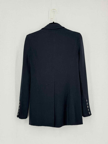 Pre - loved DIANE VON FURSTENBERG Navy Blue Size US 2 Blazer at Reems Closet