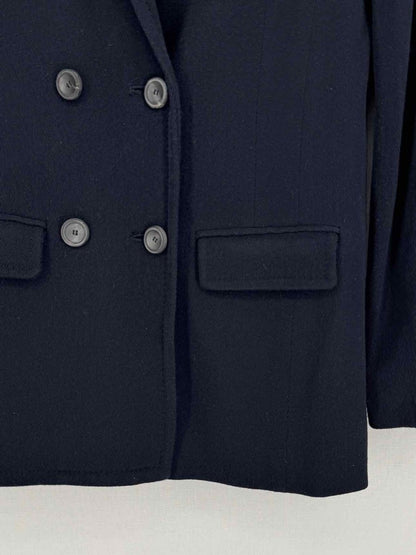 Pre - loved DIANE VON FURSTENBERG Navy Blue Size US 2 Blazer at Reems Closet