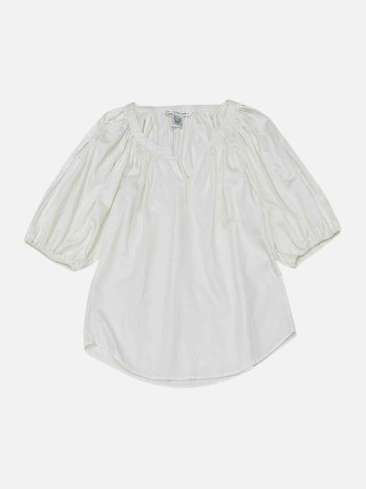 Pre - loved DIANE VON FURSTENBERG Oversized White Top at Reems Closet