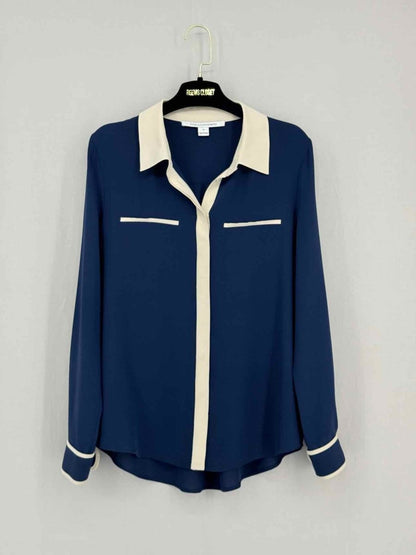 Pre - loved DIANE VON FURSTENBERG Size US 10 Blouse at Reems Closet