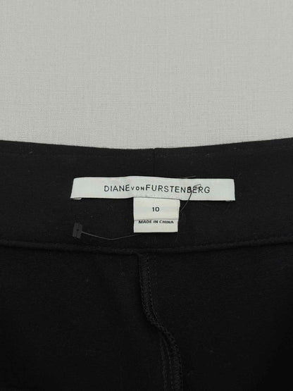 Pre - loved DIANE VON FURSTENBERG Slim Fit Black Size US 10 Pants at Reems Closet