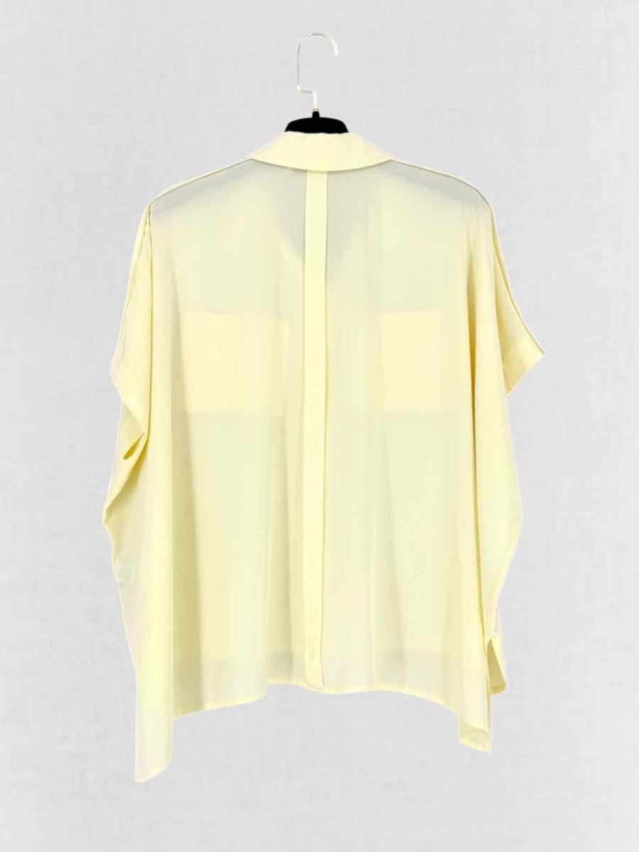 Pre - loved DIANE VON FURSTENBERG Yellow Size Small Shirt at Reems Closet