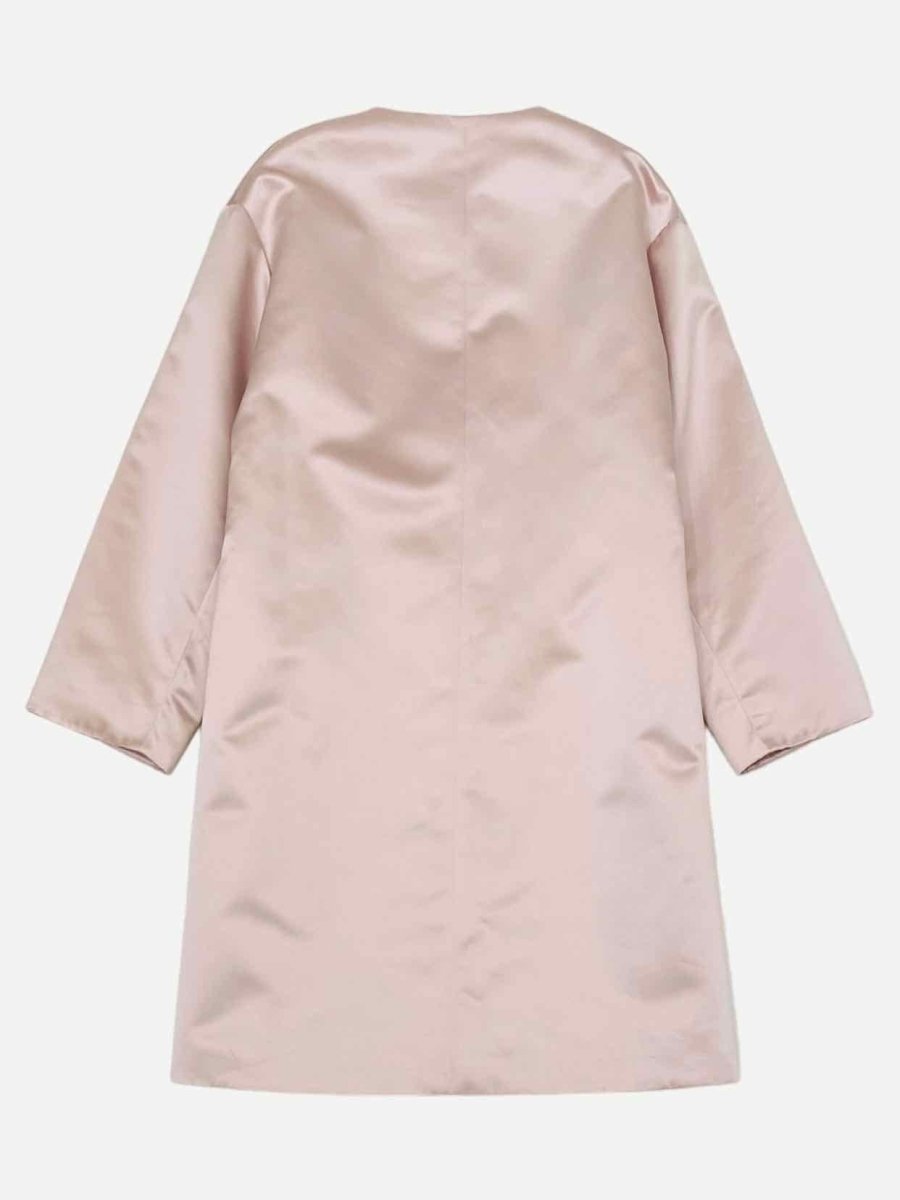 Pre - loved DICE KAYEK Pink Crystal Embellished Neckline Coat at Reems Closet