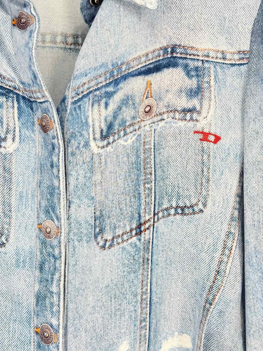 Pre - loved DIESEL C - Lorelle Blue Printed Size US 4 Shirt at Reems Closet