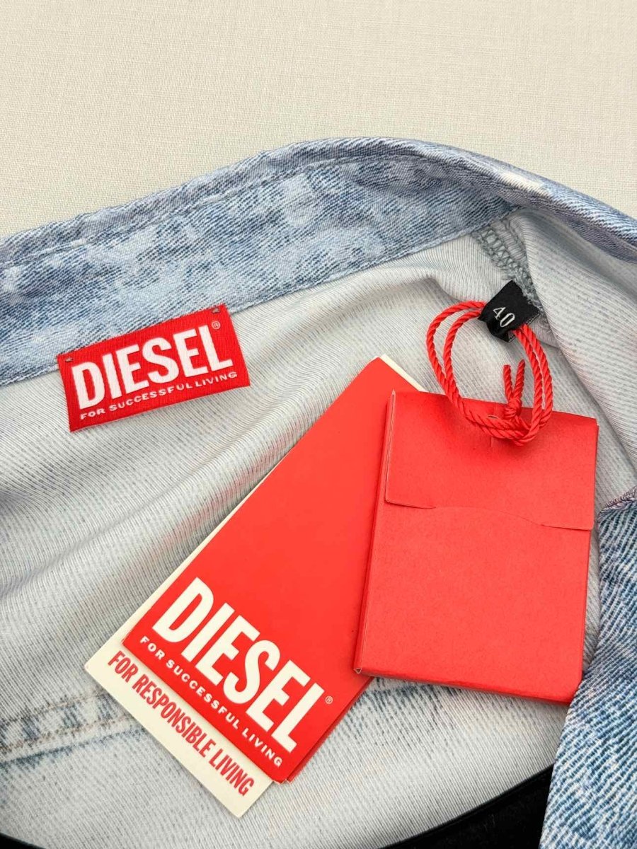 Pre - loved DIESEL C - Lorelle Blue Printed Size US 4 Shirt at Reems Closet
