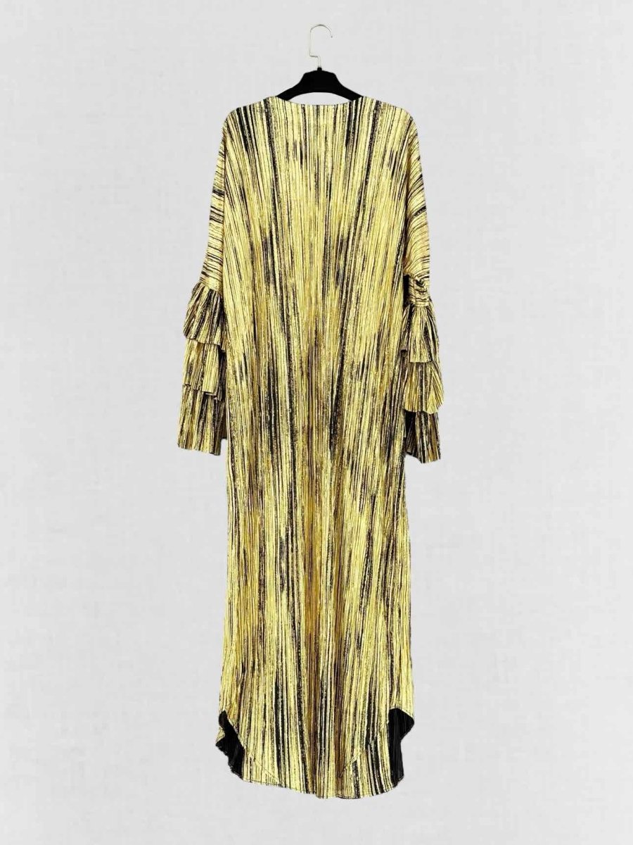 Pre - loved DIMA AYAD Gold & Black Size Medium Long Dress at Reems Closet