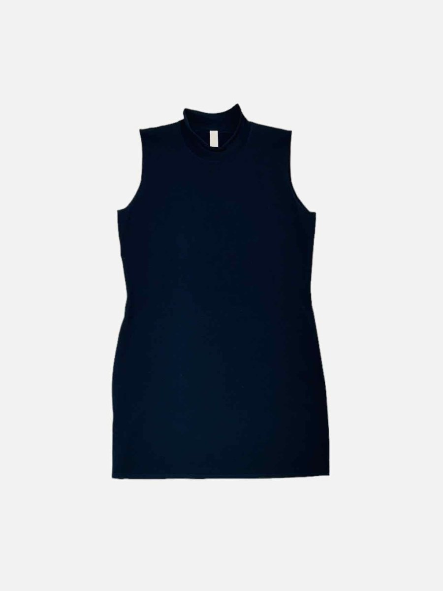 Pre - loved DION LEE Knit Black & Navy Blue Cutout Dress & Top at Reems Closet