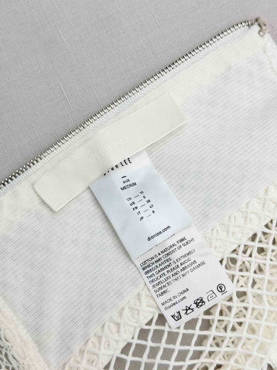 Pre-loved DION LEE Off-white Netting Size US 6 Top at Reems Closet
