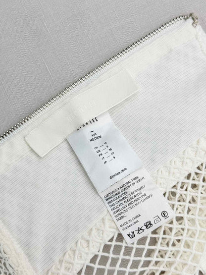 Pre-loved DION LEE Off-white Netting Size US 6 Top at Reems Closet