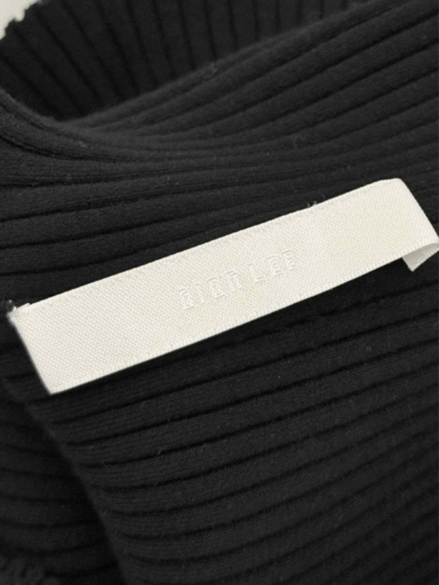 Pre - loved DION LEE Twist Back Black Size Medium Midi Dress at Reems Closet