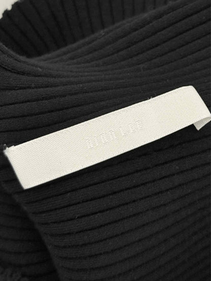 Pre - loved DION LEE Twist Back Black Size Medium Midi Dress at Reems Closet