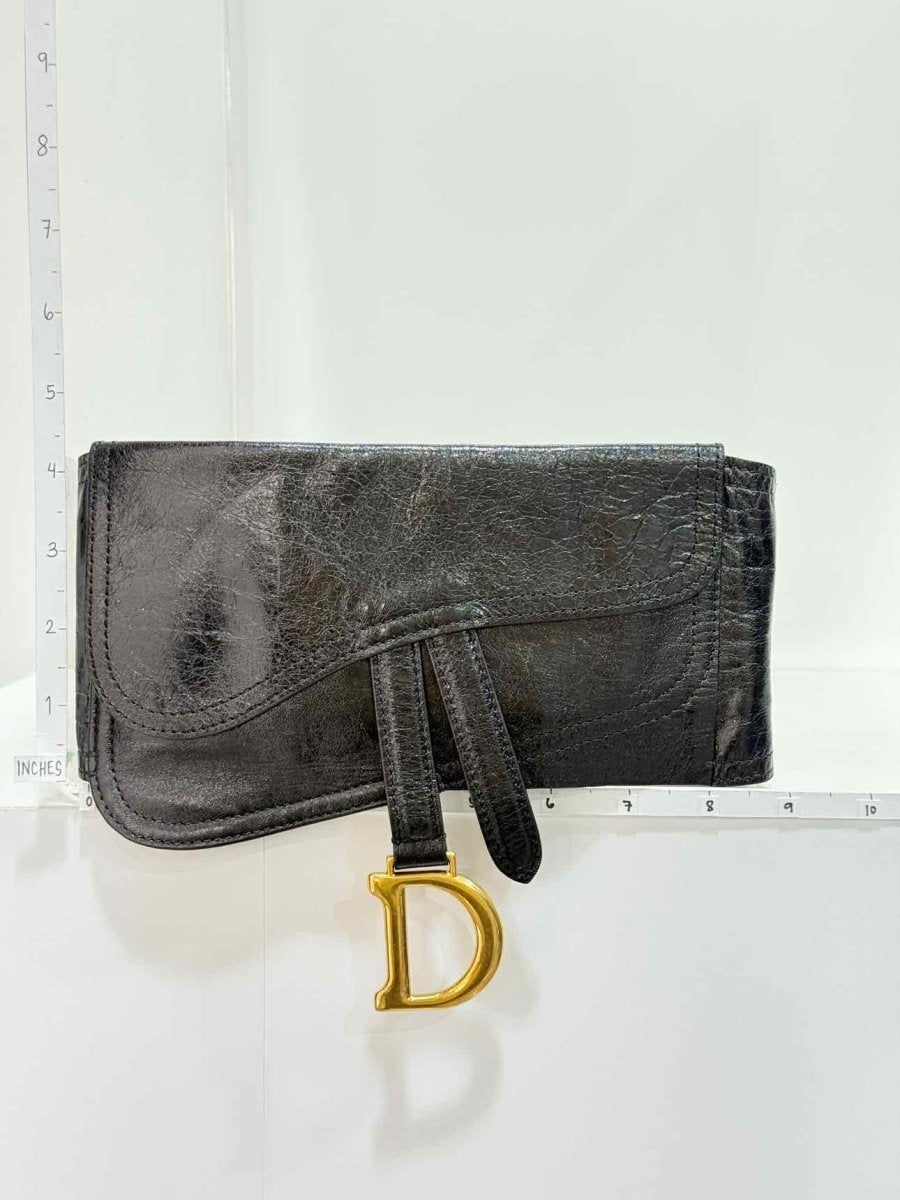 Pre - loved DIOR Black Belt at Reems Closet