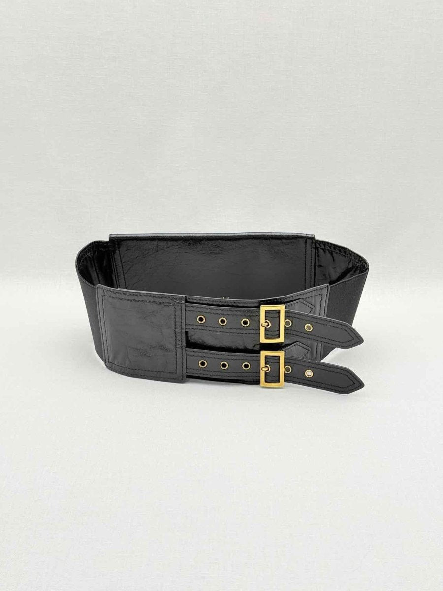 Pre - loved DIOR Black Belt at Reems Closet