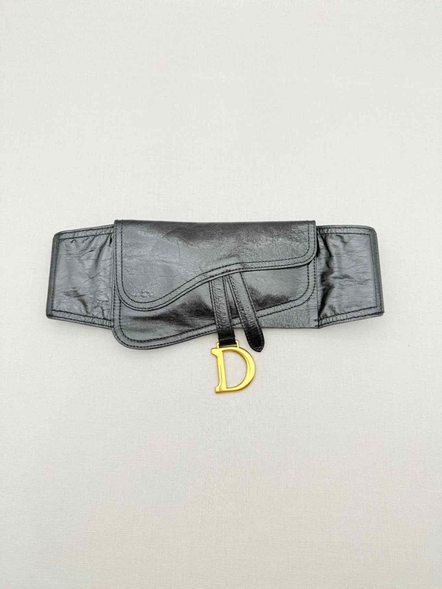 Pre - loved DIOR Black Belt at Reems Closet