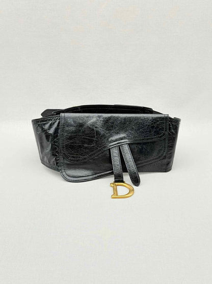 Pre - loved DIOR Black Belt at Reems Closet