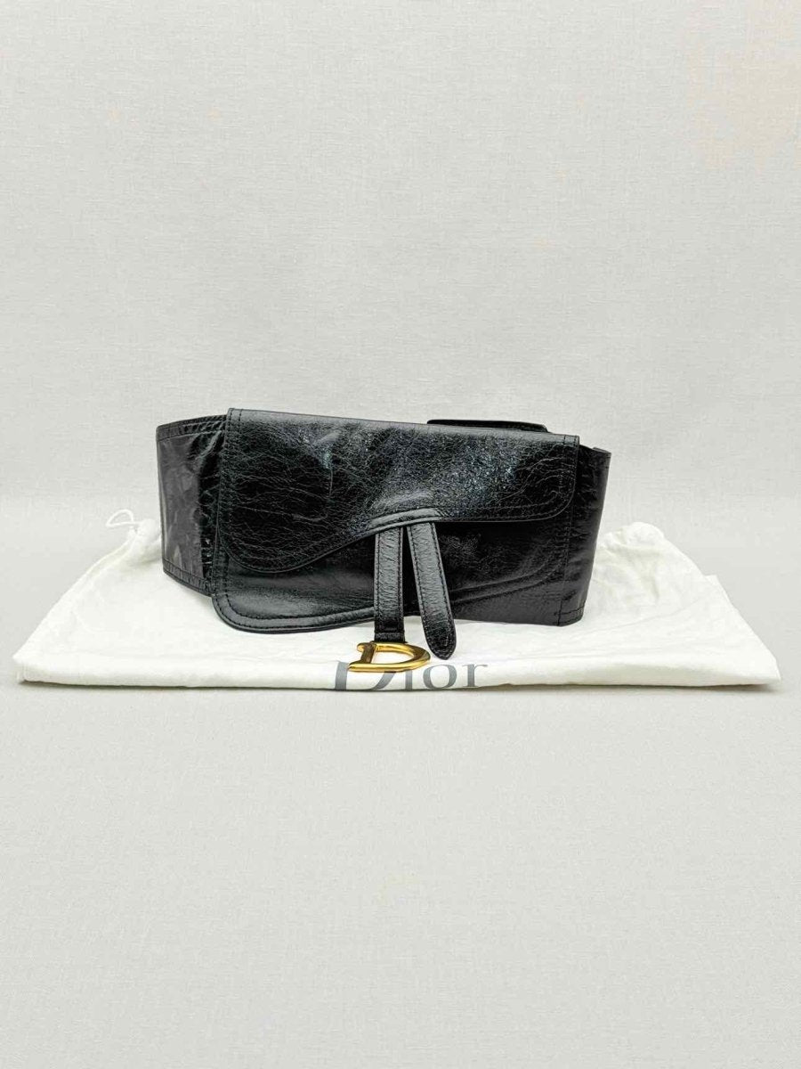 Pre - loved DIOR Black Belt at Reems Closet