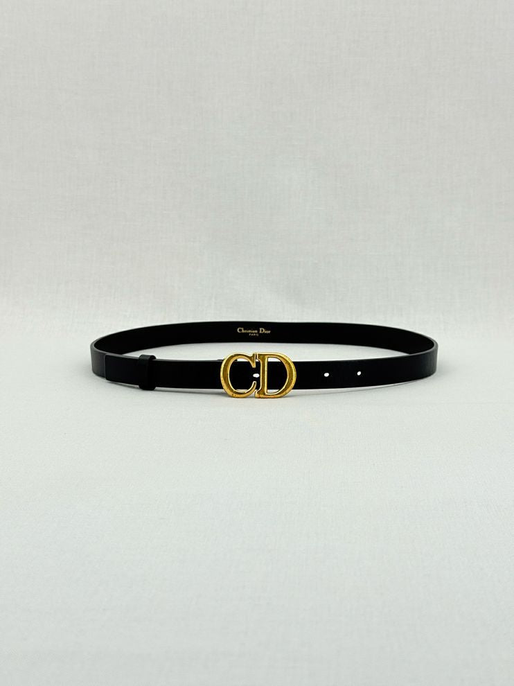 Pre - loved DIOR Black Belt at Reems Closet