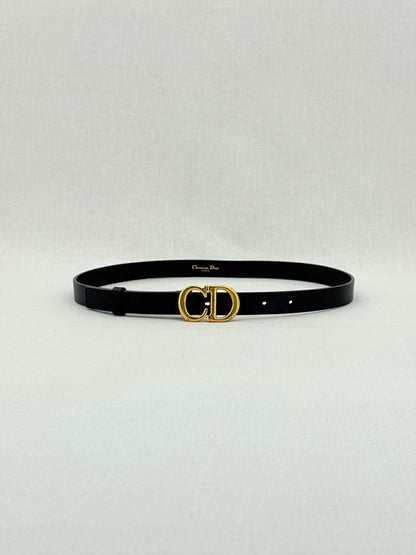 Pre - loved DIOR Black Belt at Reems Closet