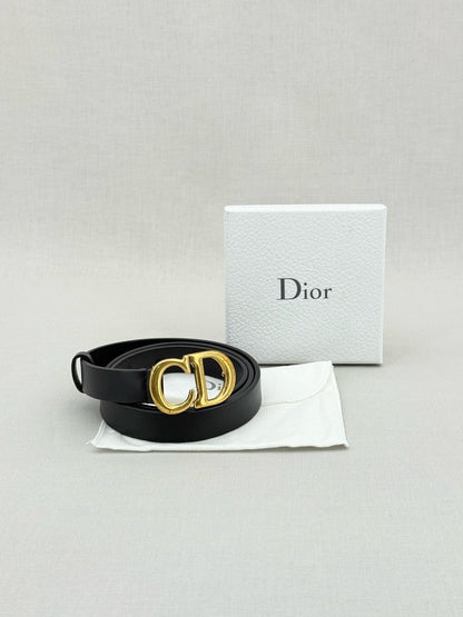 Pre - loved DIOR Black Belt at Reems Closet