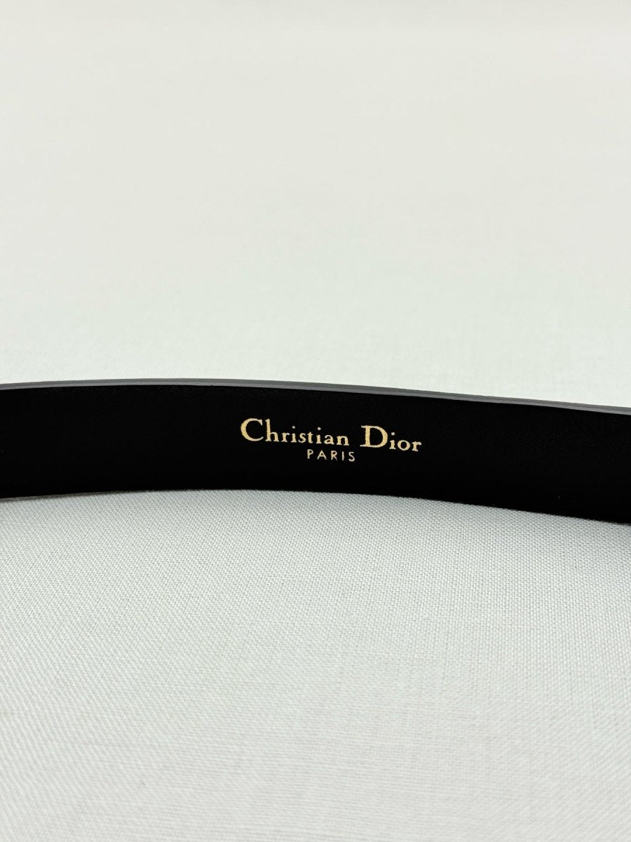 Pre - loved DIOR Black Belt at Reems Closet