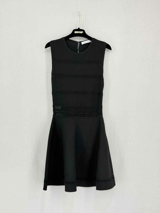 Pre-loved DIOR Black Eyelet Size US 6 Short Dress at Reems Closet