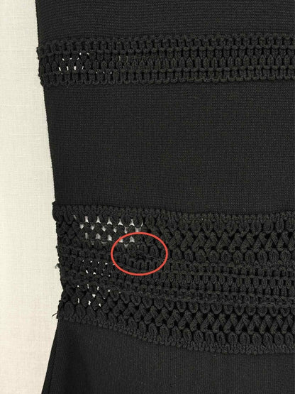 Pre-loved DIOR Black Eyelet Size US 6 Short Dress at Reems Closet