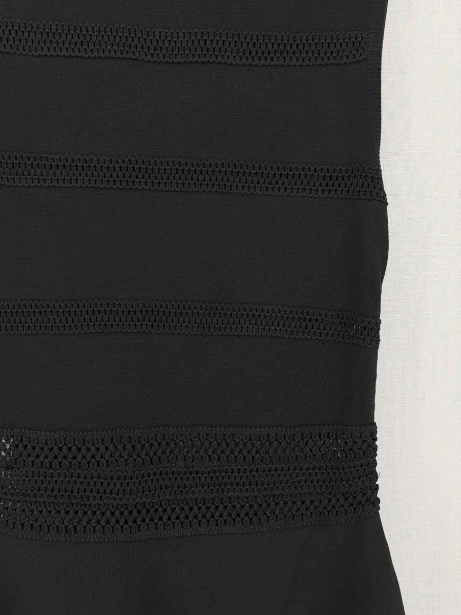 Pre-loved DIOR Black Eyelet Size US 6 Short Dress at Reems Closet