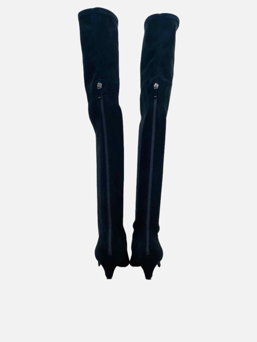 Pre - loved DIOR Black Thigh High Boots at Reems Closet