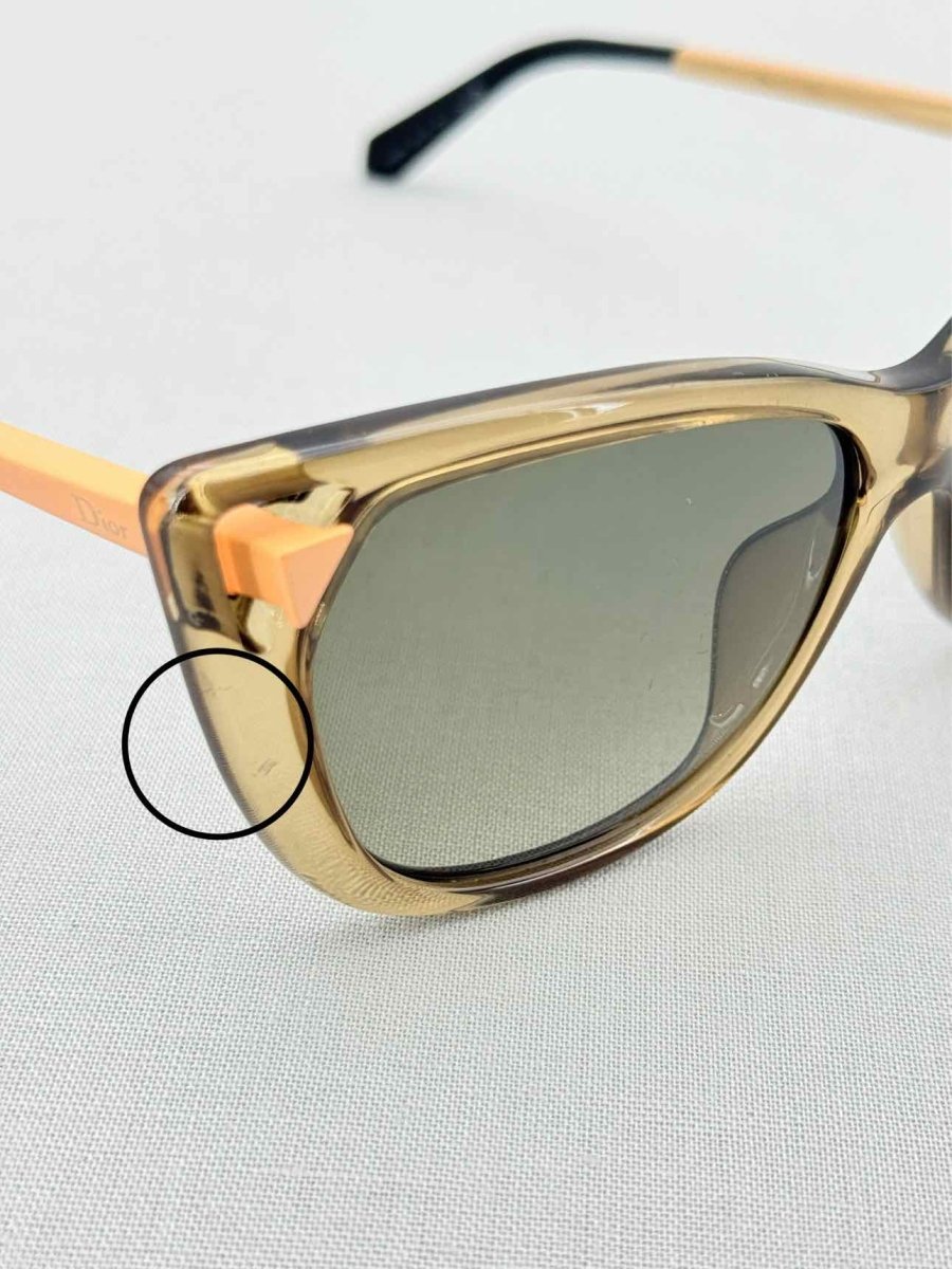 Pre - loved DIOR Brown Sunglasses at Reems Closet