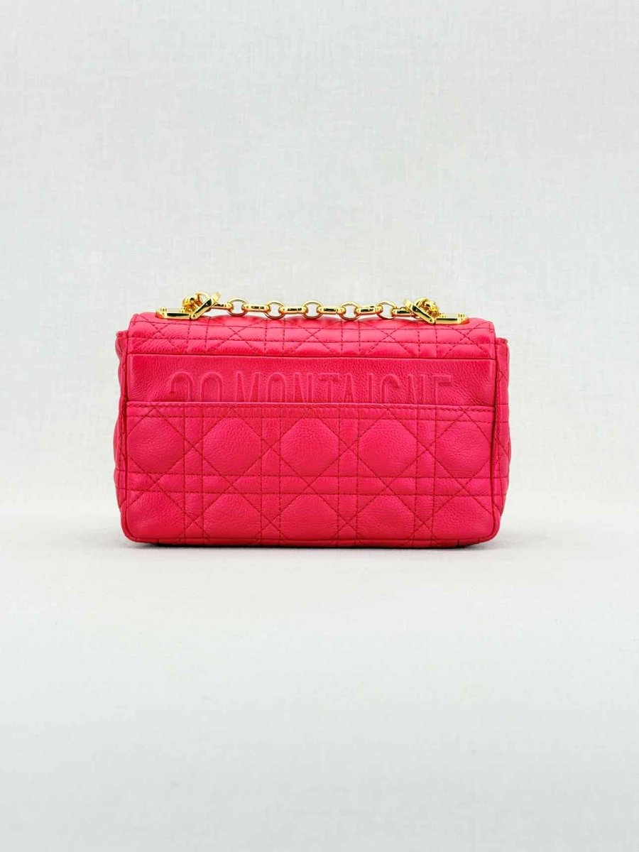Pre - loved DIOR Caro Red Cannage Shoulder Bag at Reems Closet
