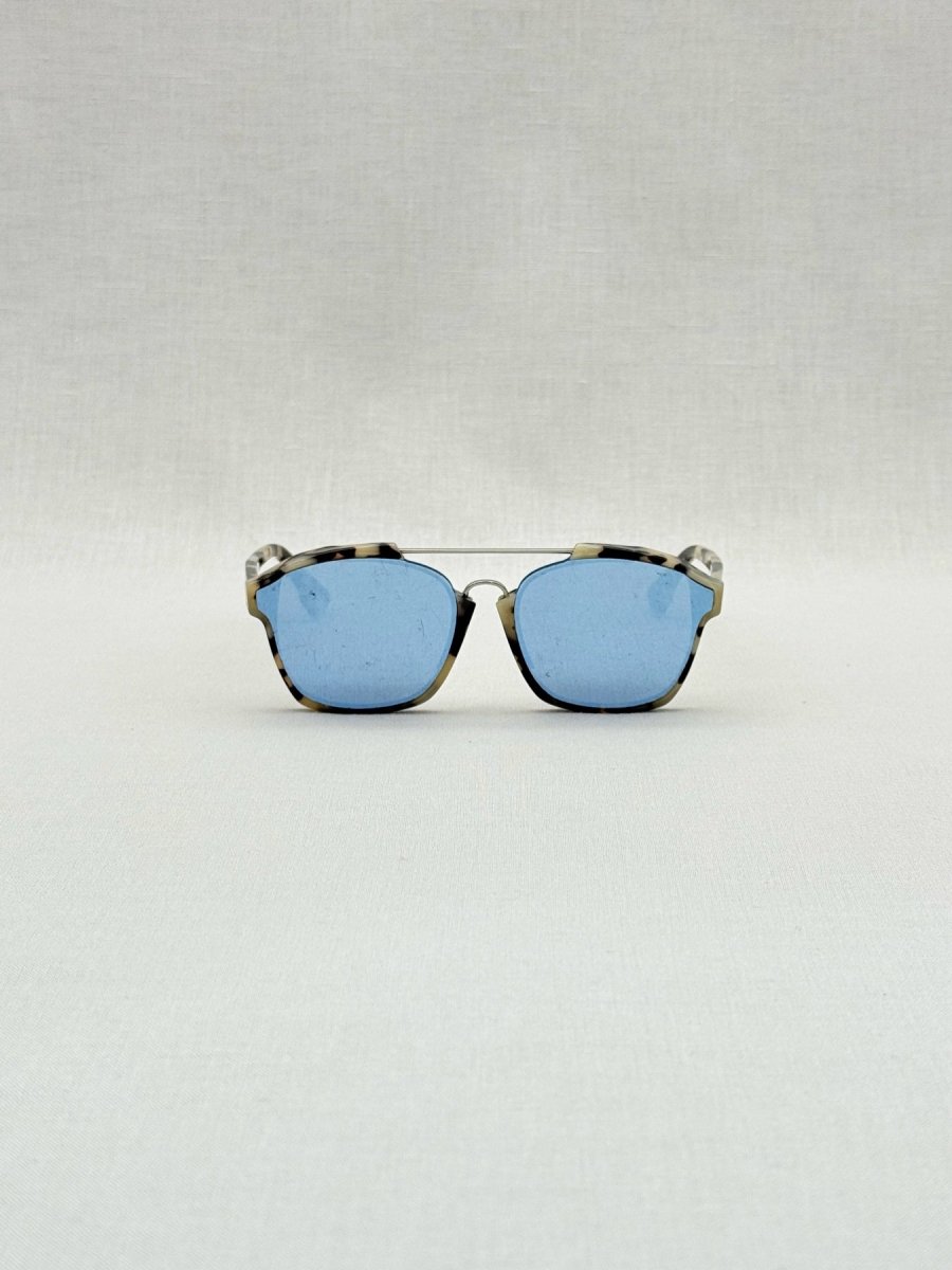 Pre - loved DIOR Cream & Black Sunglasses at Reems Closet