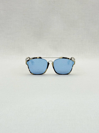 Pre - loved DIOR Cream & Black Sunglasses at Reems Closet