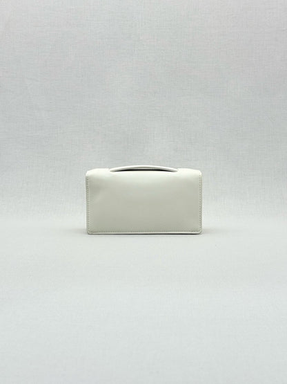 Pre - loved DIOR D - Bee White Clutch at Reems Closet