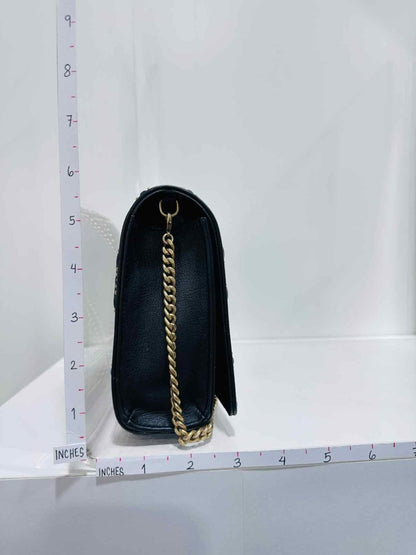 Pre - loved DIOR Diorama Black Shoulder Bag at Reems Closet