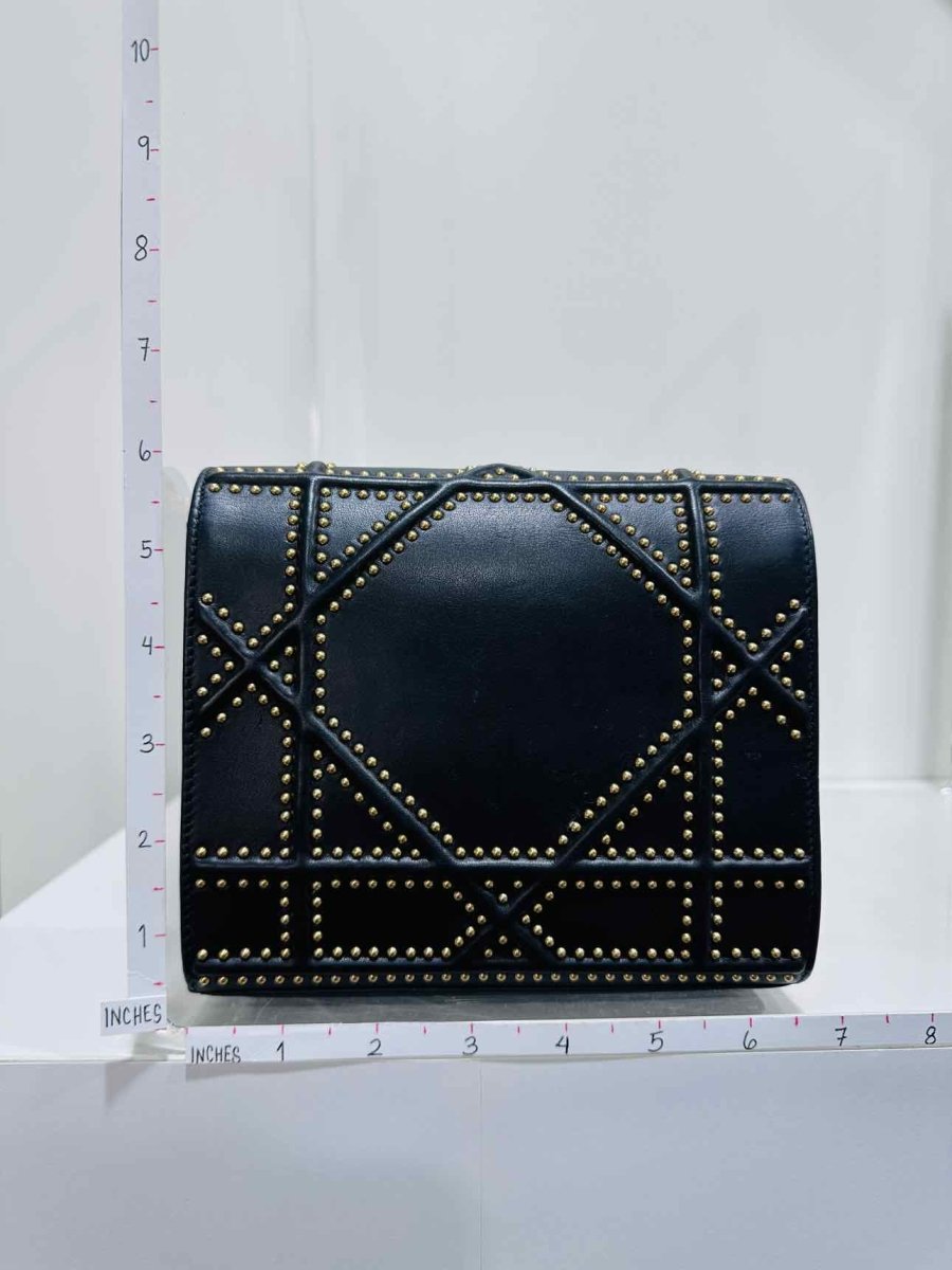 Pre - loved DIOR Diorama Black Shoulder Bag at Reems Closet