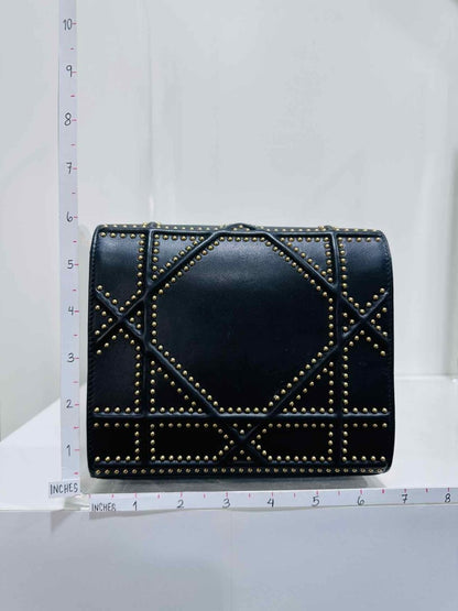 Pre - loved DIOR Diorama Black Shoulder Bag at Reems Closet