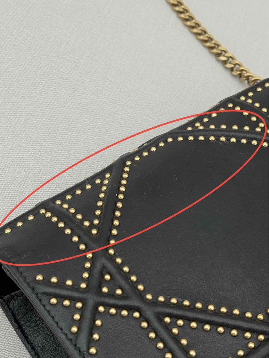 Pre - loved DIOR Diorama Black Shoulder Bag at Reems Closet