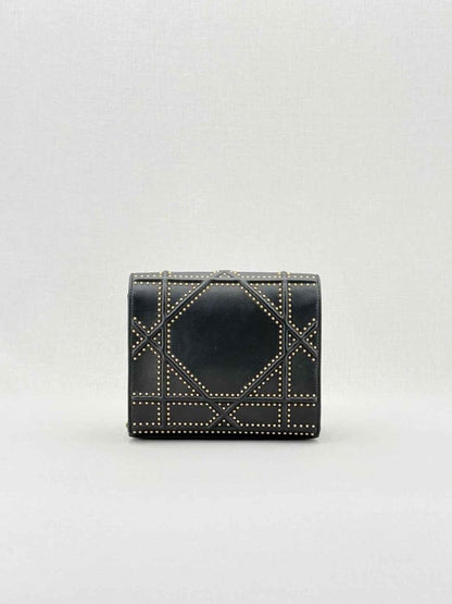 Pre - loved DIOR Diorama Black Shoulder Bag at Reems Closet