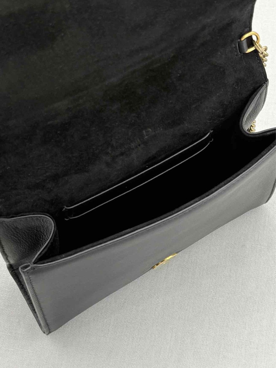 Pre - loved DIOR Diorama Black Shoulder Bag at Reems Closet