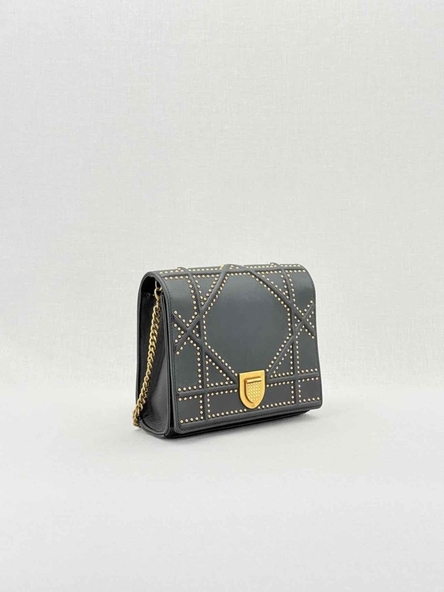 Pre - loved DIOR Diorama Black Shoulder Bag at Reems Closet