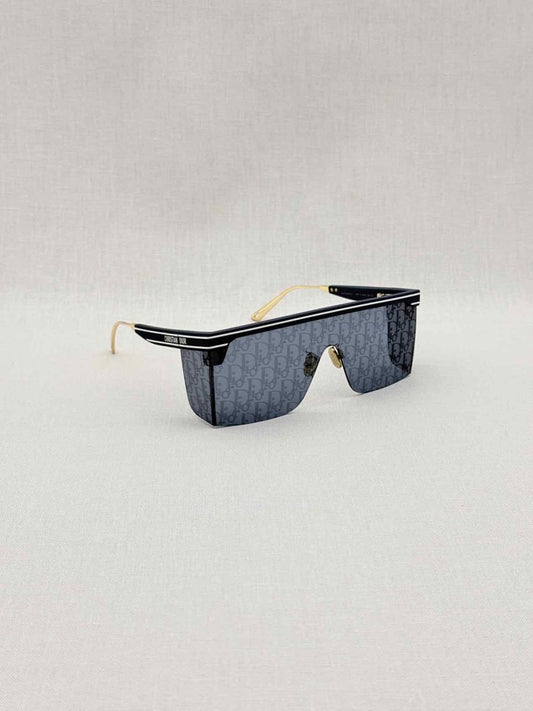 Pre - loved DIOR DiorClub Blue Oblique Sunglasses at Reems Closet