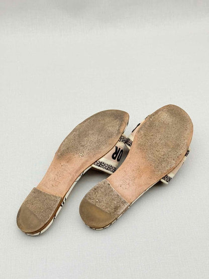 Pre - loved DIOR Dway Beige Multicolor Size EU 35.5 Flats at Reems Closet