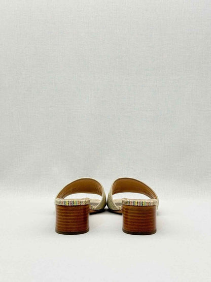 Pre - loved DIOR Dway Gold Multicolor Size EU 40 Heeled Sandals at Reems Closet