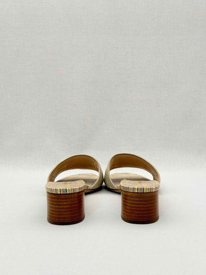 Pre - loved DIOR Dway Gold Multicolor Size EU 40 Heeled Sandals at Reems Closet