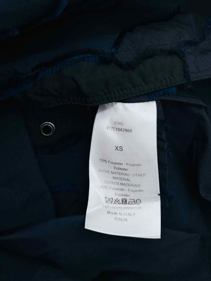 Pre - loved DIOR Hooded Navy Blue Camouflage Anorak at Reems Closet