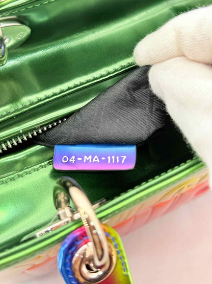 Pre - loved DIOR Limited Edition Multicolor Top Handle at Reems Closet